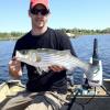 Daren Cuppet of Altoona, PA with a nice bass caught during the worm hatch.
