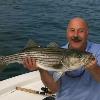Stan's first striped bass caught on the Watch Hill Reefs
