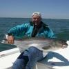 Bill Hall with a beautiful bass caught on Napatree Point
