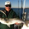 Bob LeBlanc of Warwick with one of many stripers near Price's Neck

