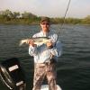 Brian Martin fishing the worm hatch in Ninigret Pond
