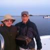 Two good friends, Bill Krueger (L) and Burt Strom on Ninigret Pond.
