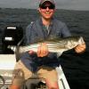 Jay Muelhoefer of Boston caught more than his fair share of bass on the Brenton Reef
